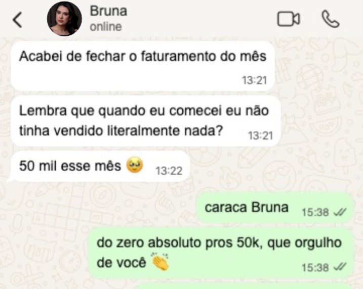 Conversa com a Bruna