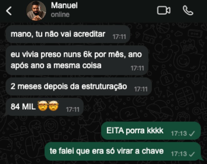 Conversa com o Manuel