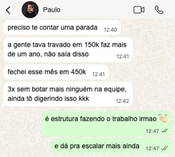 Conversa com o Paulo